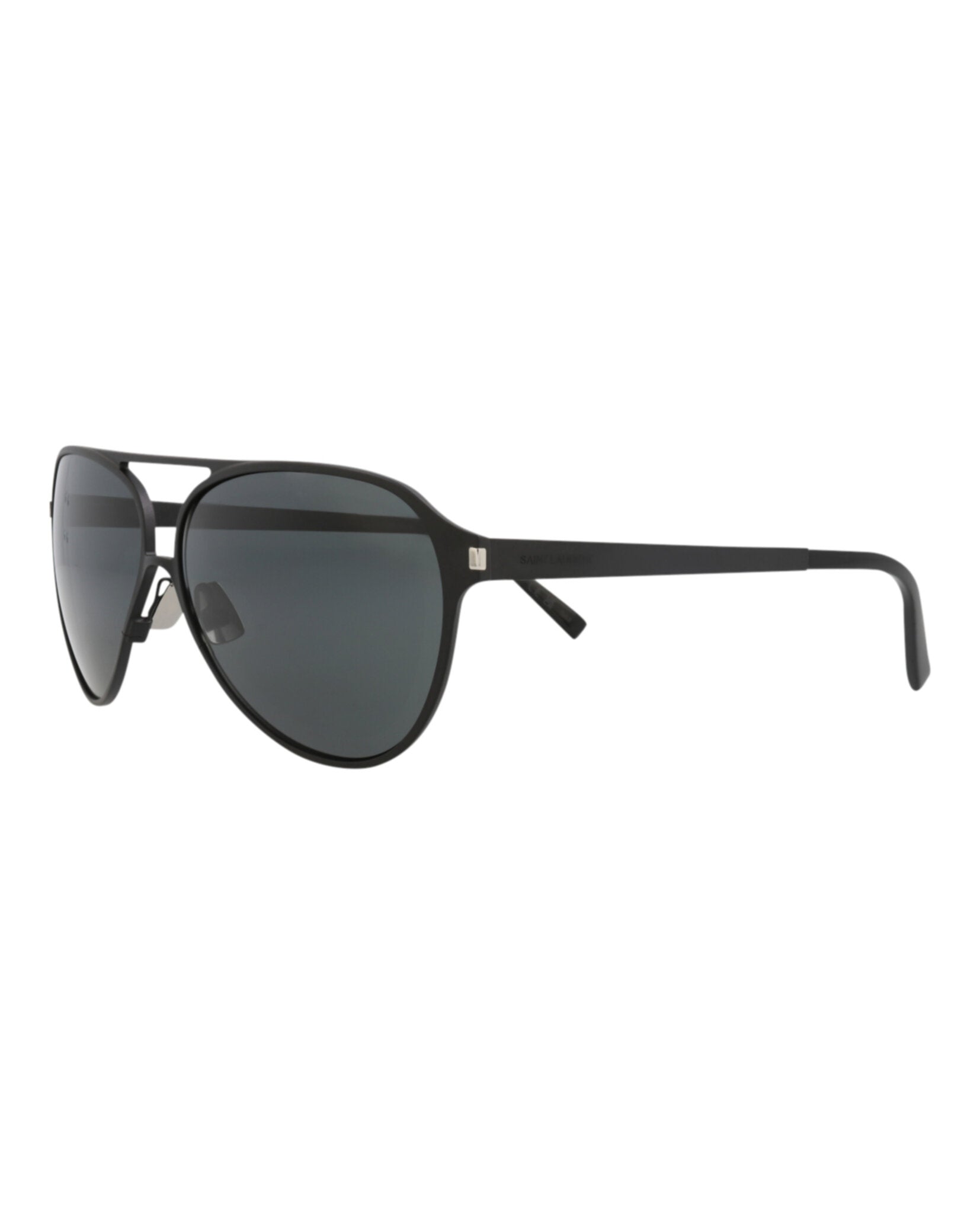 Saint Laurent Saint Laurent Unisex Aviator Black Black Black Fashion Designer Eyewear