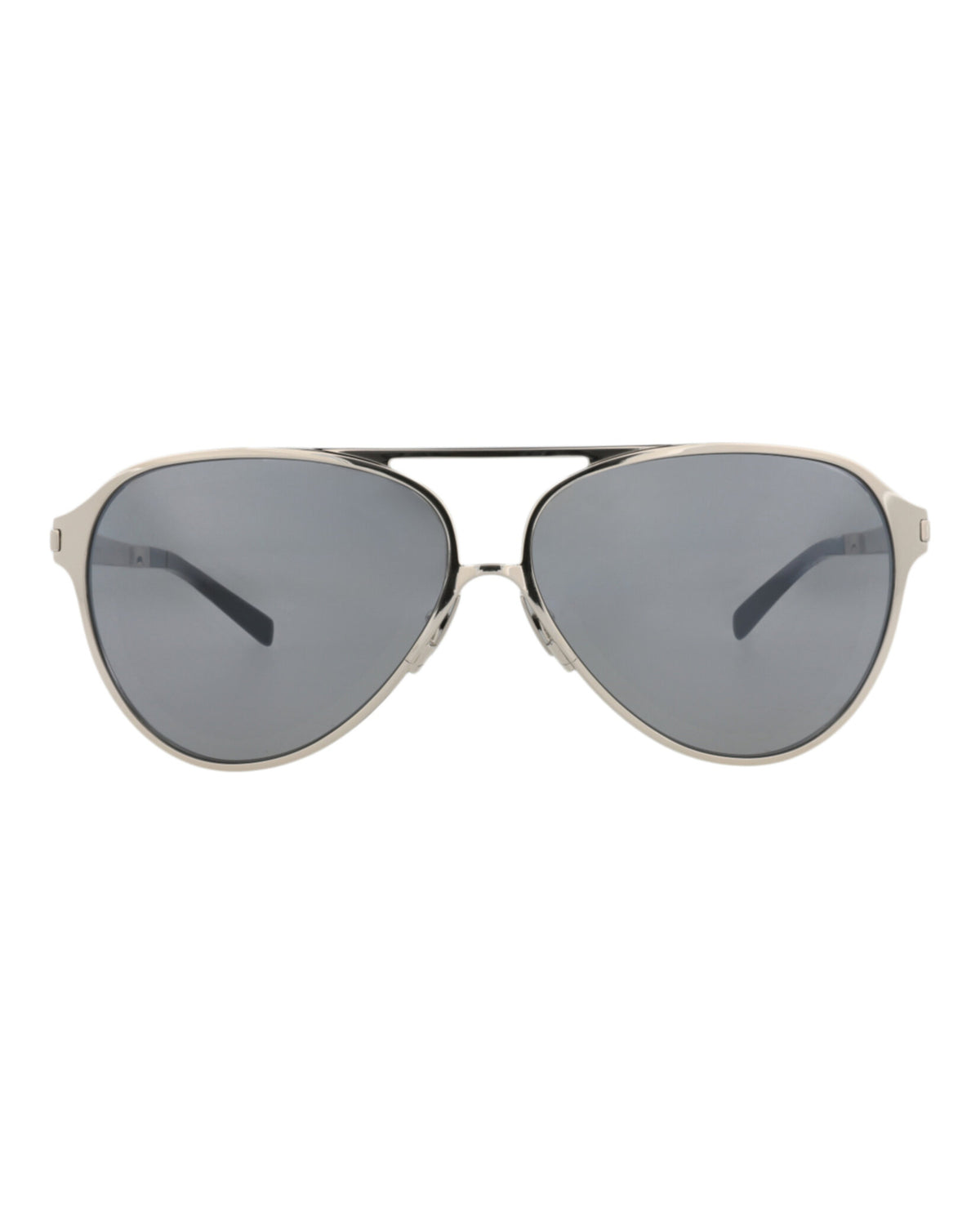 Saint Laurent Saint Laurent Unisex Aviator Silver Silver Silver Fashion Designer Eyewear