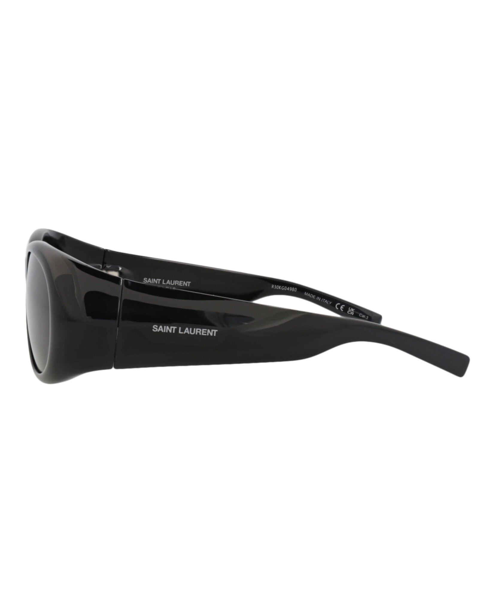 Saint Laurent Saint Laurent Womens Round/Oval Black Black Black Fashion Designer Eyewear