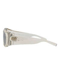Saint Laurent Womens Round/Oval Beige Beige Silver Fashion Designer Eyewear
