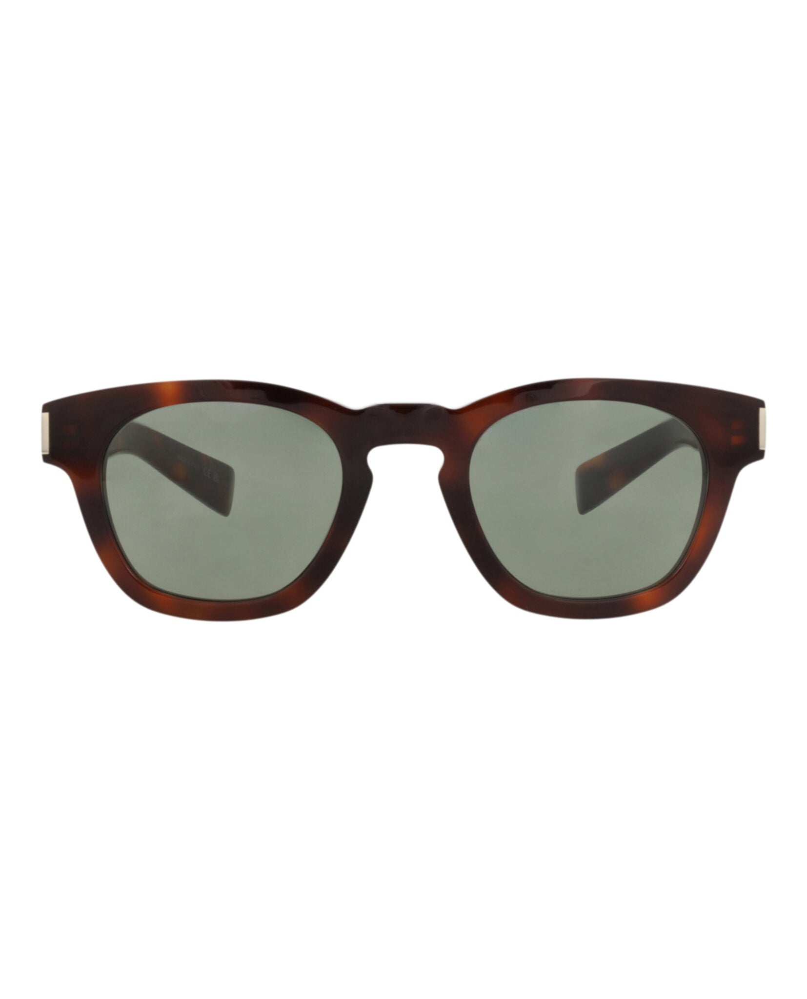 Saint Laurent Saint Laurent Unisex Round/Oval Havana Havana Green Fashion Designer Eyewear
