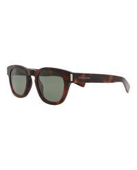 Saint Laurent Saint Laurent Unisex Round/Oval Havana Havana Green Fashion Designer Eyewear