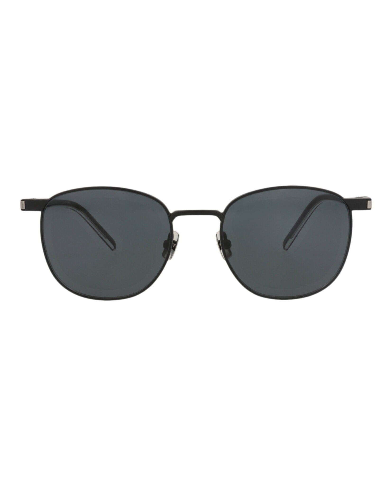 Saint Laurent Saint Laurent Unisex Round/Oval Black Crystal Black Fashion Designer Eyewear