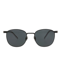Saint Laurent Saint Laurent Unisex Round/Oval Black Crystal Black Fashion Designer Eyewear
