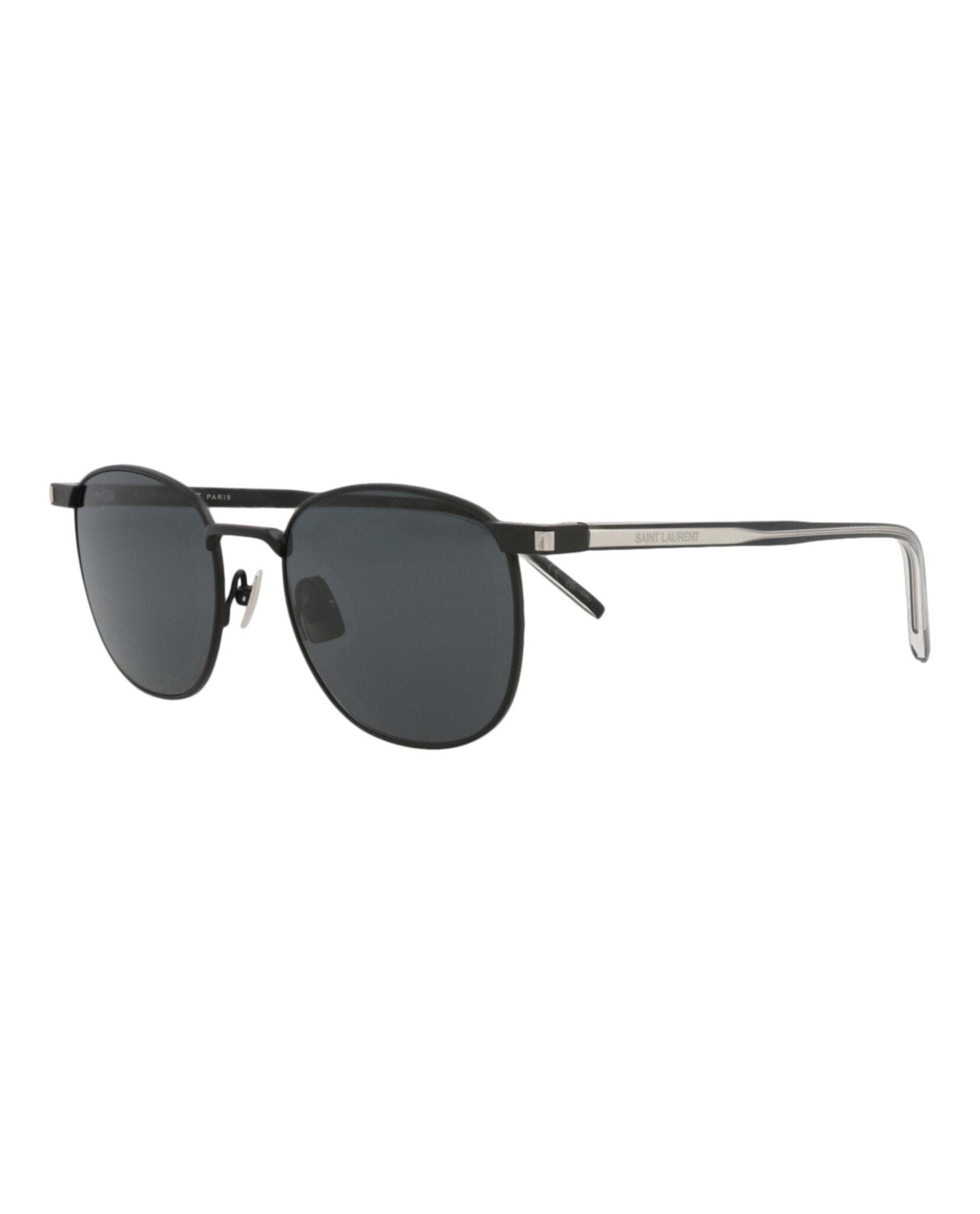 サンローラン Saint Laurent Unisex Round/Oval Black Crystal Black Fashion