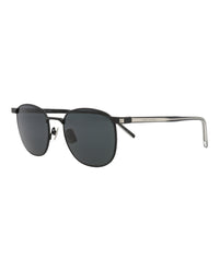 Saint Laurent Saint Laurent Unisex Round/Oval Black Crystal Black Fashion Designer Eyewear
