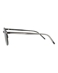 Saint Laurent Saint Laurent Unisex Round/Oval Black Crystal Black Fashion Designer Eyewear