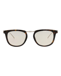 Saint Laurent Saint Laurent Unisex Round/Oval Havana Silver Yellow Fashion Designer Eyewear
