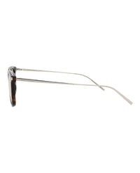 Saint Laurent Saint Laurent Unisex Round/Oval Havana Silver Yellow Fashion Designer Eyewear