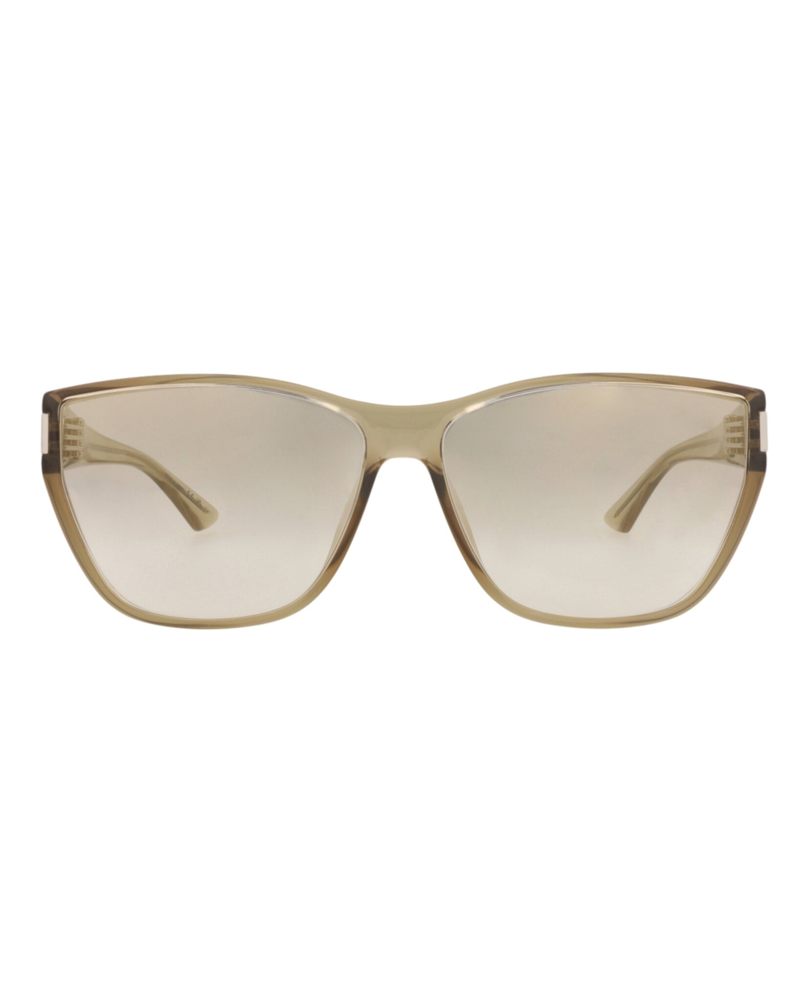 Saint Laurent Saint Laurent Womens Cat Eye Yellow Yellow Brown Fashion Designer Eyewear