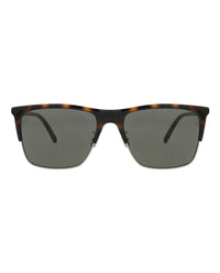 Saint Laurent Saint Laurent Mens Square/Rectangle Havana Havana Grey Fashion Designer Eyewear