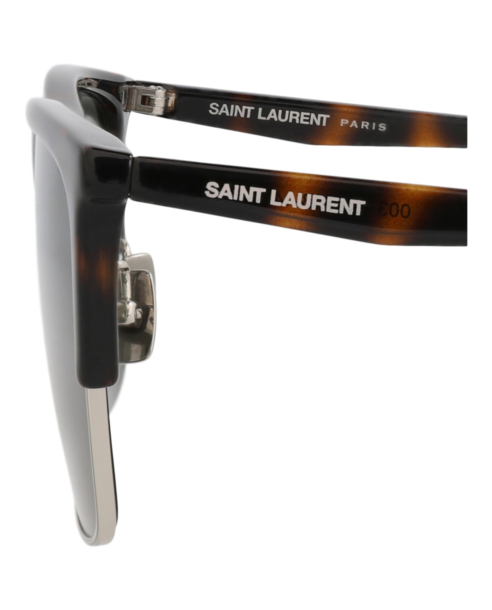 Saint Laurent Saint Laurent Mens Square/Rectangle Havana Havana Grey Fashion Designer Eyewear