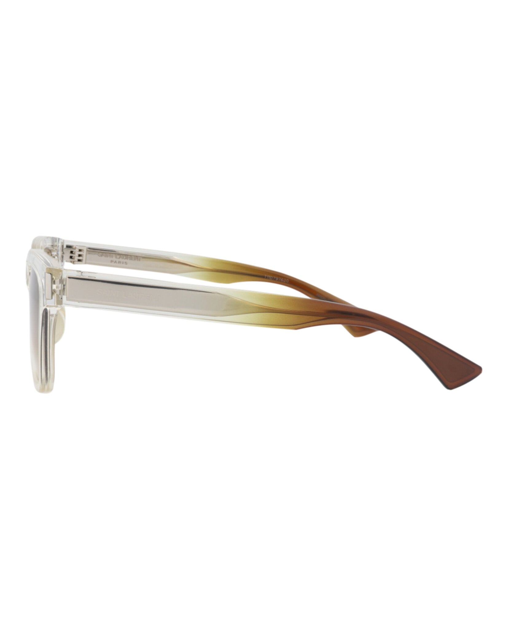 Saint Laurent Saint Laurent Unisex Square/Rectangle Crystal Crystal Brown Fashion Designer Eyewear
