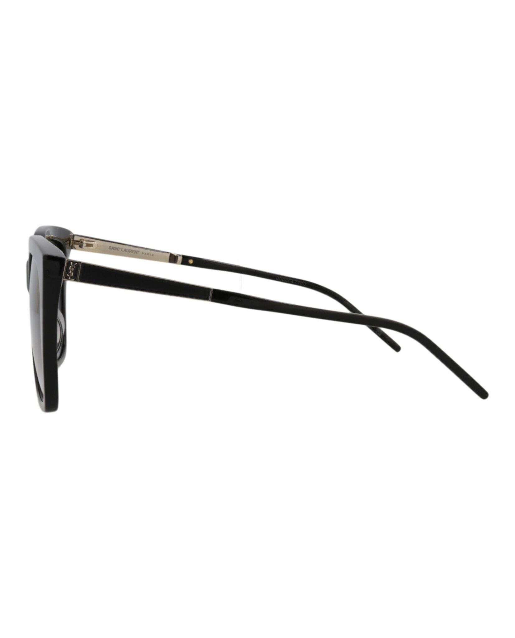 Saint Laurent Saint Laurent Womens Cat Eye Black Gold Grey Fashion Designer Eyewear