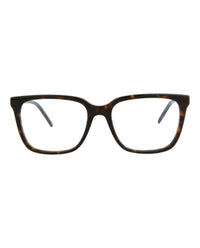 Saint Laurent Womens Square/Rectangle Havana Havana Transparent Fashion Designer Eyewear