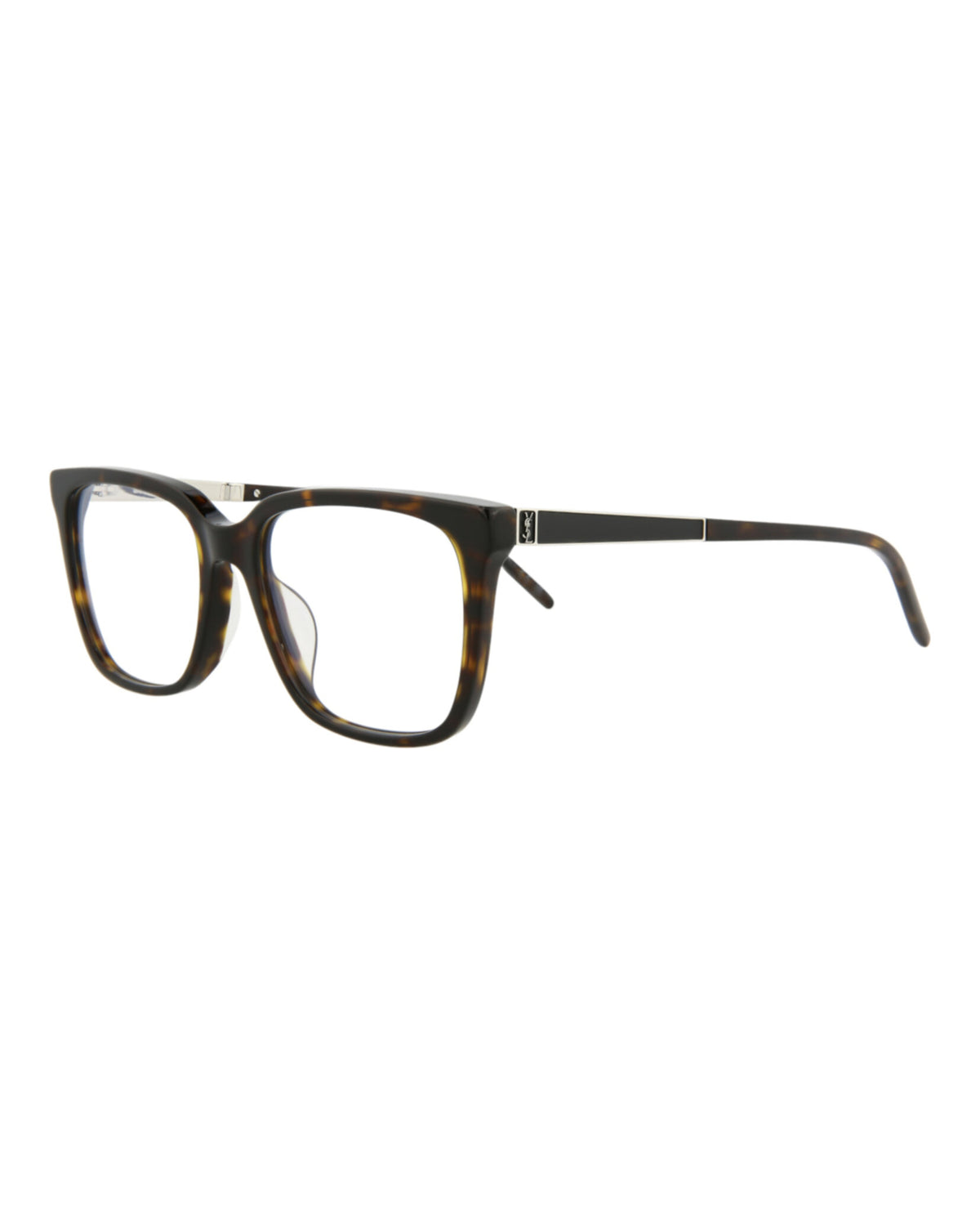 Saint Laurent Womens Square/Rectangle Havana Havana Transparent Fashion Designer Eyewear
