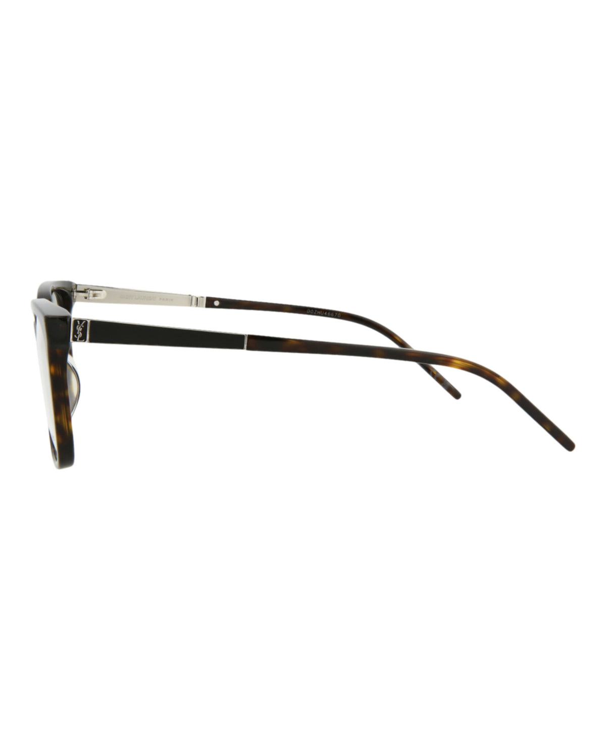 Saint Laurent Womens Square/Rectangle Havana Havana Transparent Fashion Designer Eyewear