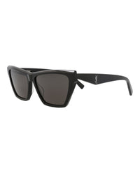 Saint Laurent Saint Laurent Womens Cat Eye Black Black Black Fashion Designer Eyewear