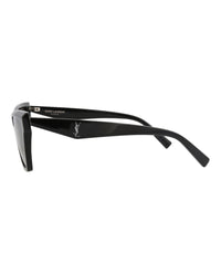 Saint Laurent Saint Laurent Womens Cat Eye Black Black Black Fashion Designer Eyewear