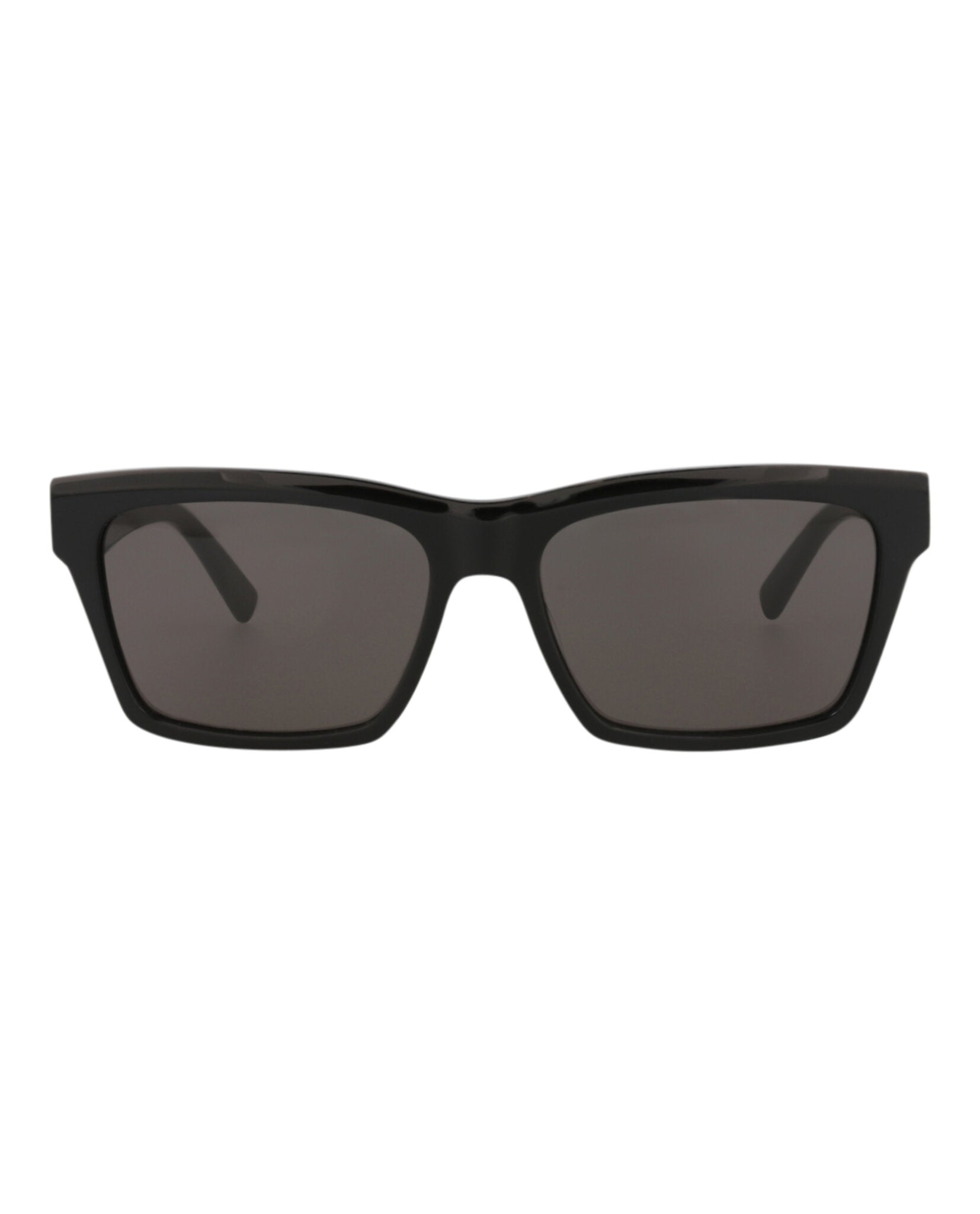 Saint Laurent Unisex Square/Rectangle Black Black Black Fashion Designer Eyewear