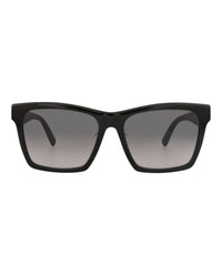 Saint Laurent Unisex Square/Rectangle Black Black Grey Fashion Designer Eyewear
