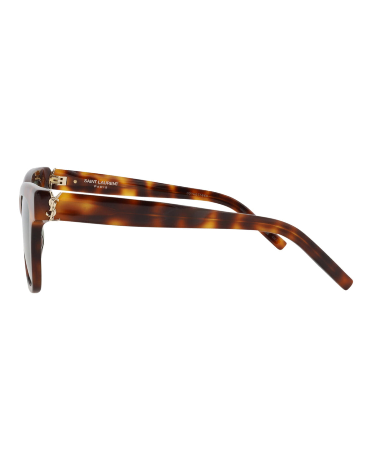 Saint Laurent Womens Cat Eye Havana Havana Green Fashion Designer Eyewear
