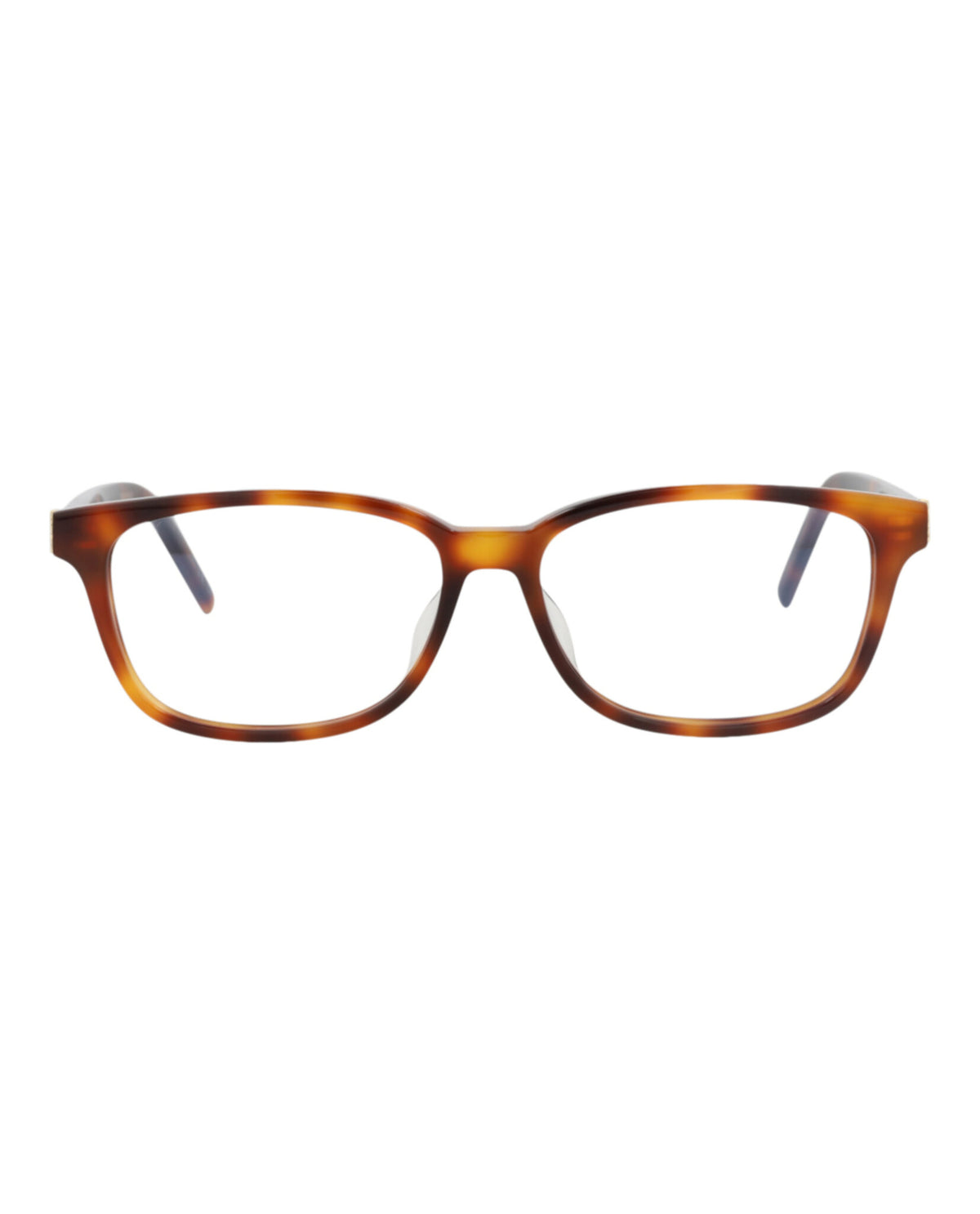 Saint Laurent Womens Square/Rectangle Havana Havana Transparent Fashion Designer Eyewear