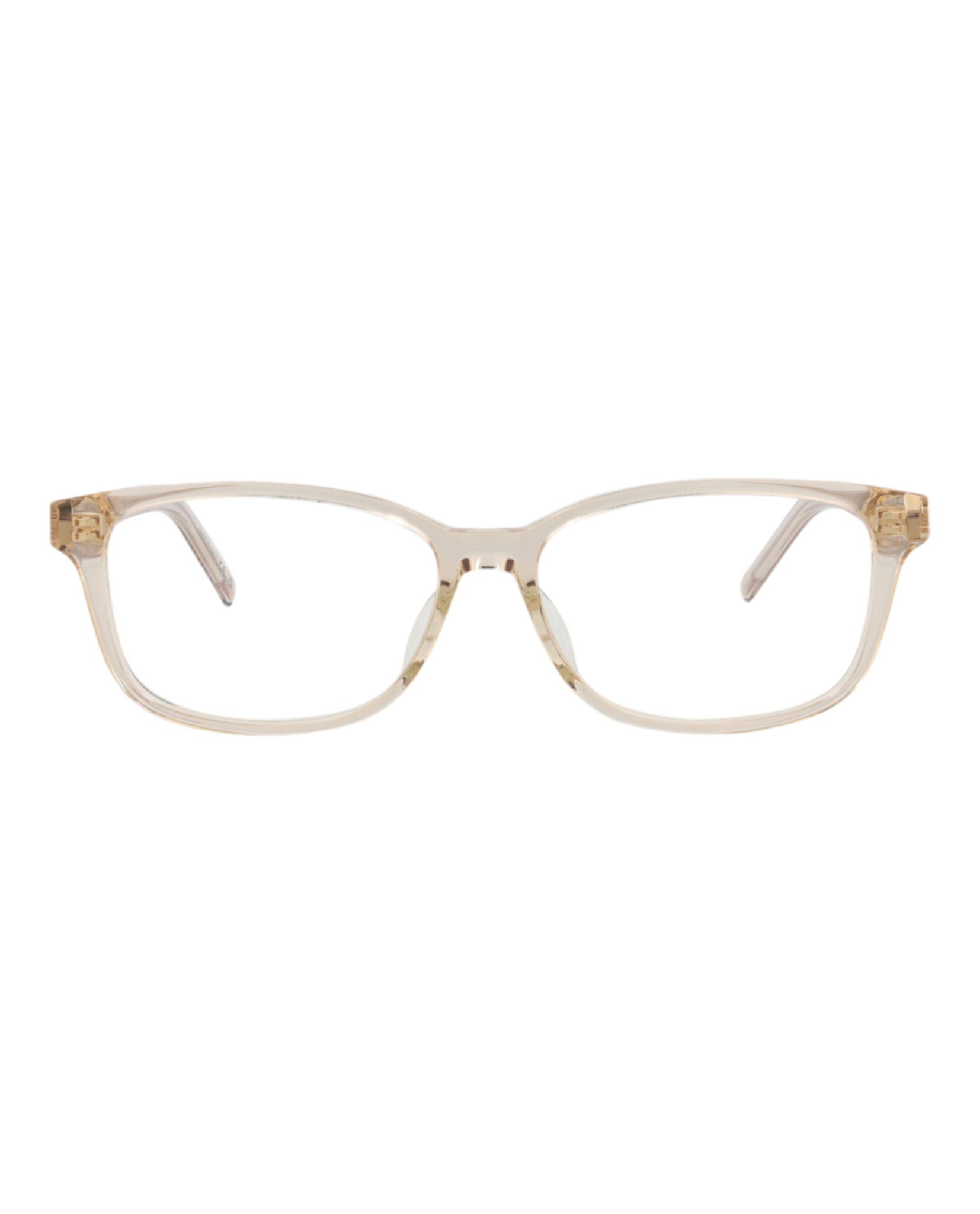 Saint Laurent Saint Laurent Womens Square/Rectangle Nude Nude Transparent Fashion Designer Eyewear