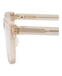 Saint Laurent Saint Laurent Womens Square/Rectangle Nude Nude Transparent Fashion Designer Eyewear