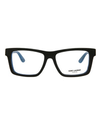 Saint Laurent Saint Laurent Unisex Square/Rectangle Black Black Transparent Fashion Designer Eyewear