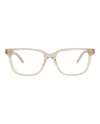 Saint Laurent Womens Square/Rectangle Nude Nude Transparent Fashion Designer Eyewear