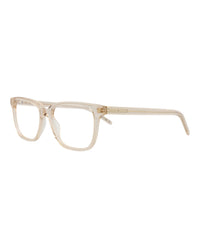 Saint Laurent Womens Square/Rectangle Nude Nude Transparent Fashion Designer Eyewear