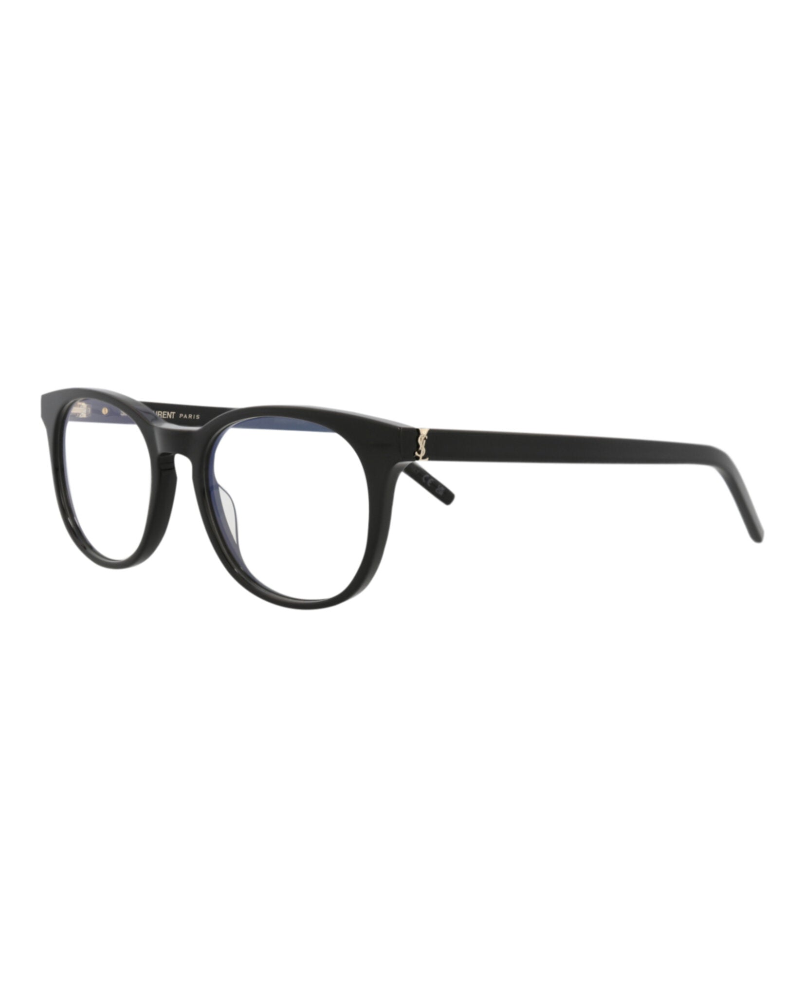 Saint Laurent Womens Round/Oval Black Black Transparent Fashion Designer Eyewear