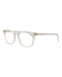 Saint Laurent Saint Laurent Womens Round/Oval Beige Beige Transparent Fashion Designer Eyewear