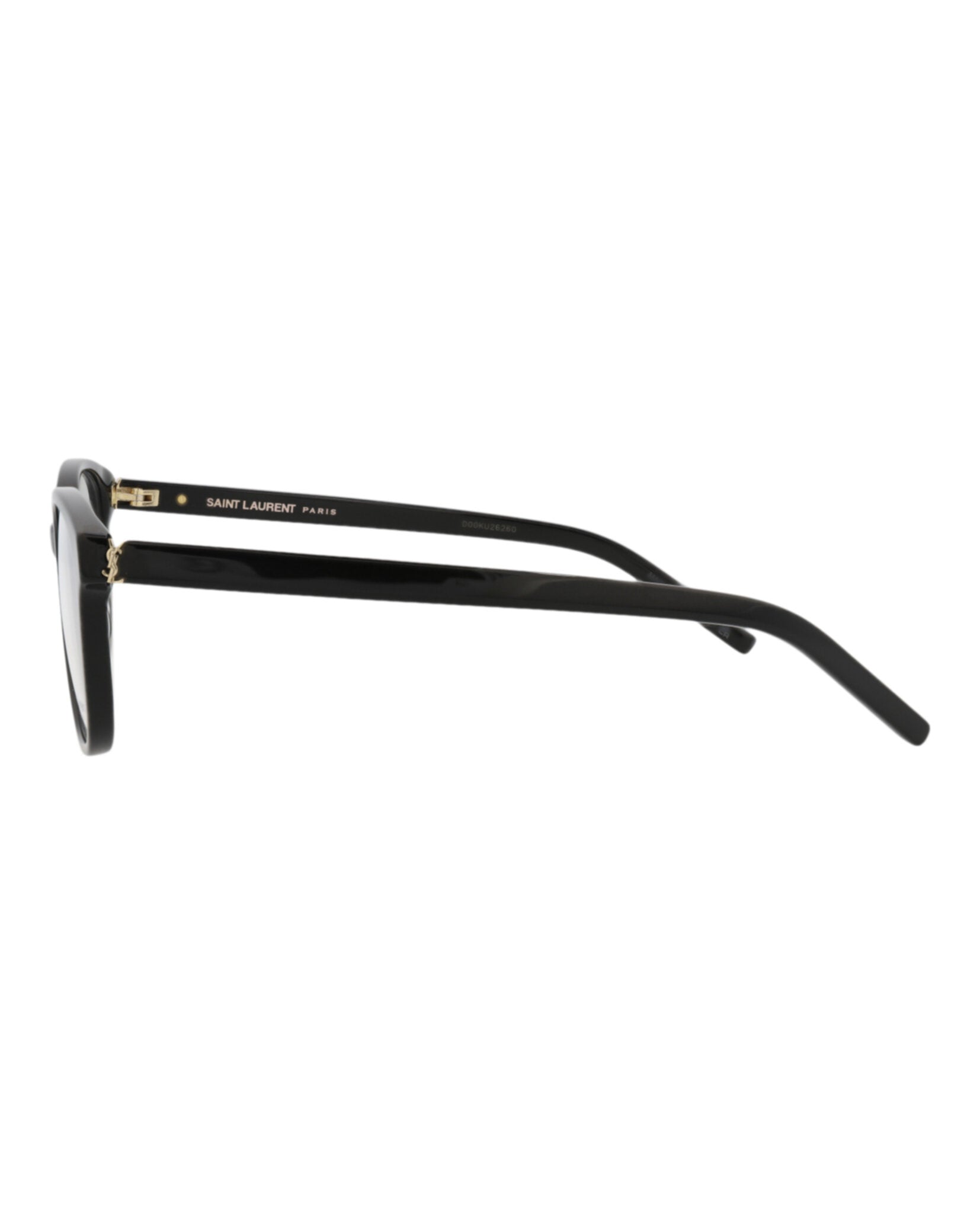 Saint Laurent Saint Laurent Womens Cat Eye Black Black Transparent Fashion Designer Eyewear