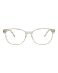Saint Laurent Saint Laurent Womens Cat Eye Beige Beige Transparent Fashion Designer Eyewear