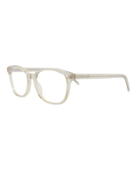 Saint Laurent Saint Laurent Womens Cat Eye Beige Beige Transparent Fashion Designer Eyewear