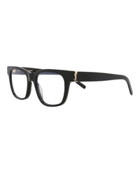 Saint Laurent Saint Laurent Womens Square/Rectangle Black Black Transparent Fashion Designer Eyewear