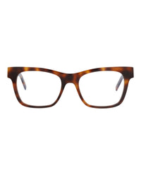 Saint Laurent Saint Laurent Womens Square/Rectangle Havana Havana Transparent Fashion Designer Eyewear