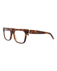 Saint Laurent Saint Laurent Womens Square/Rectangle Havana Havana Transparent Fashion Designer Eyewear