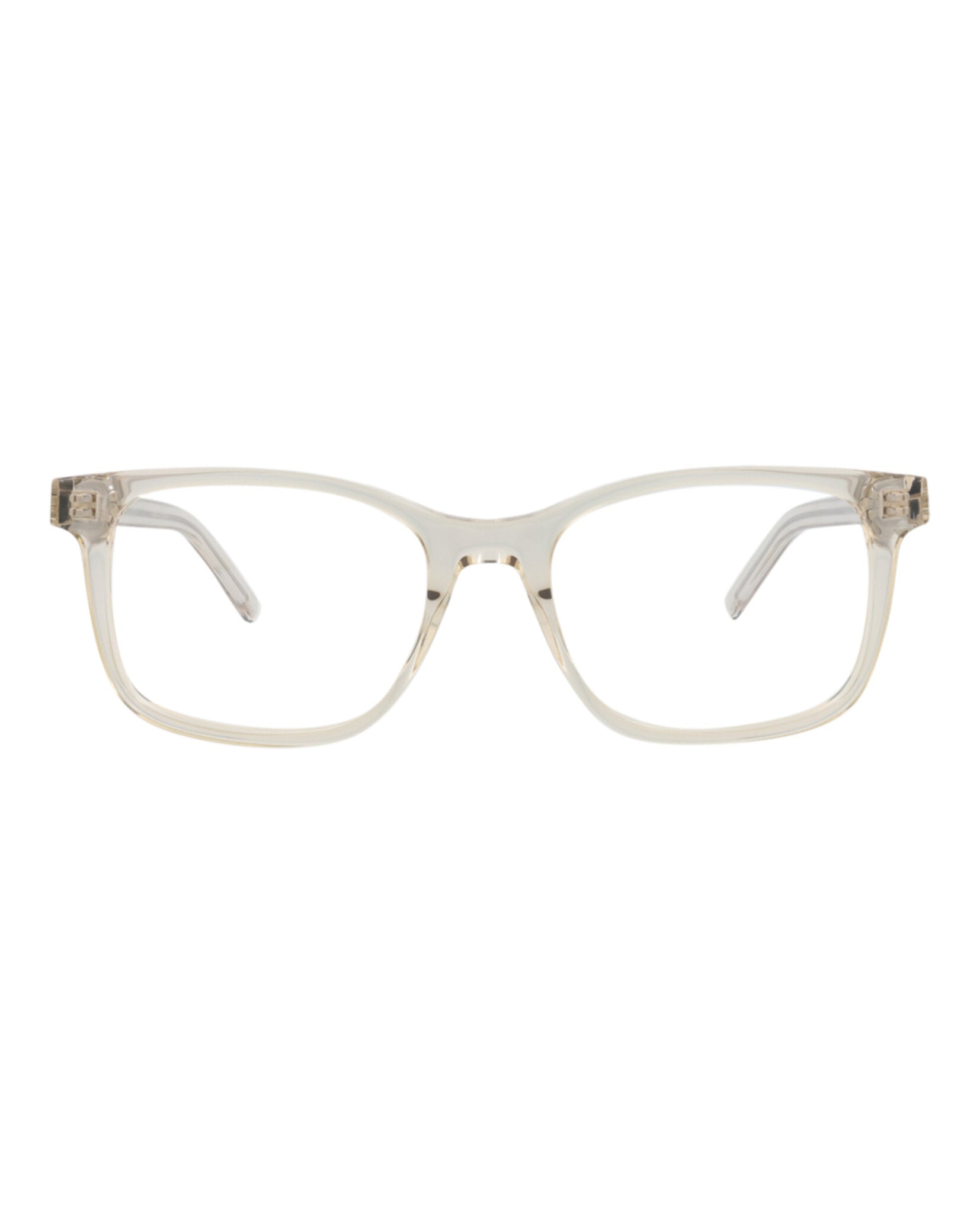 Saint Laurent Womens Round/Oval Beige Beige Transparent Fashion Designer Eyewear