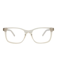 Saint Laurent Womens Round/Oval Beige Beige Transparent Fashion Designer Eyewear