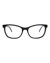 Saint Laurent Saint Laurent Womens Cat Eye Black Black Transparent Fashion Designer Eyewear