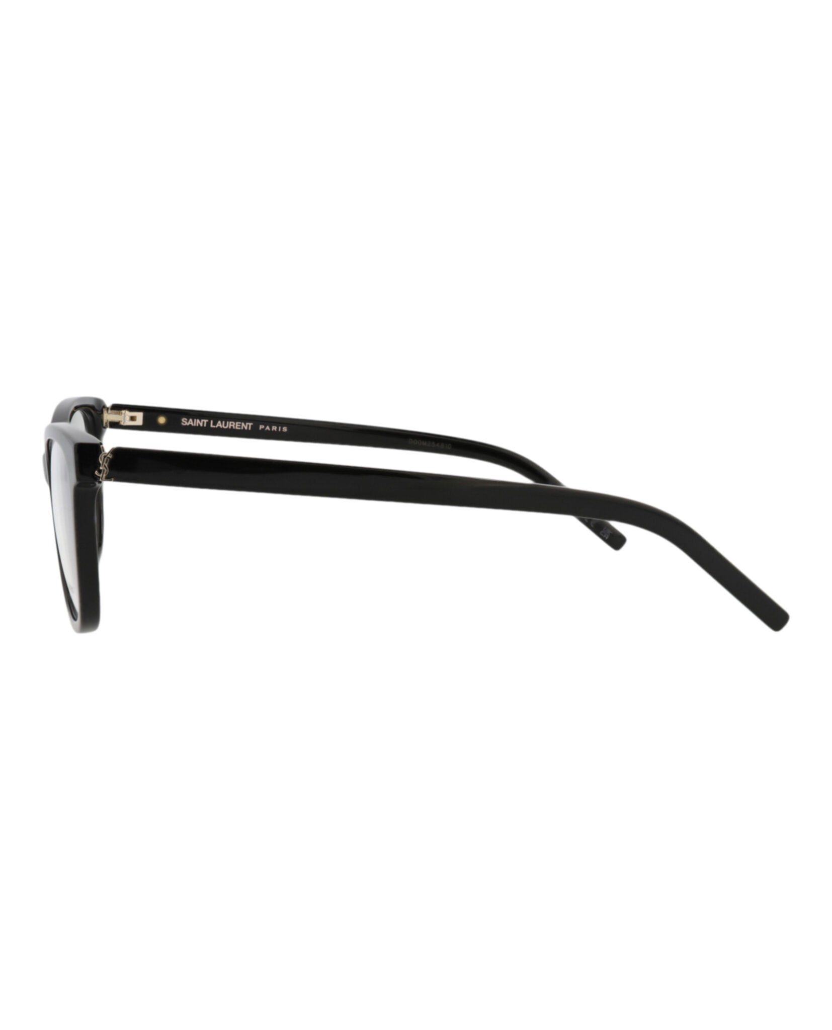 Saint Laurent Saint Laurent Womens Cat Eye Black Black Transparent Fashion Designer Eyewear