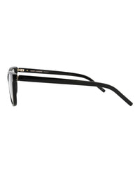 Saint Laurent Saint Laurent Womens Cat Eye Black Black Transparent Fashion Designer Eyewear