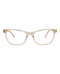 Saint Laurent Womens Cat Eye Nude Nude Transparent Fashion Designer Eyewear