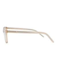 Saint Laurent Womens Cat Eye Nude Nude Transparent Fashion Designer Eyewear
