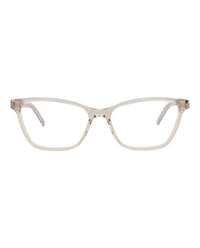 Saint Laurent Womens Cat Eye Nude Nude Transparent Fashion Designer Eyewear
