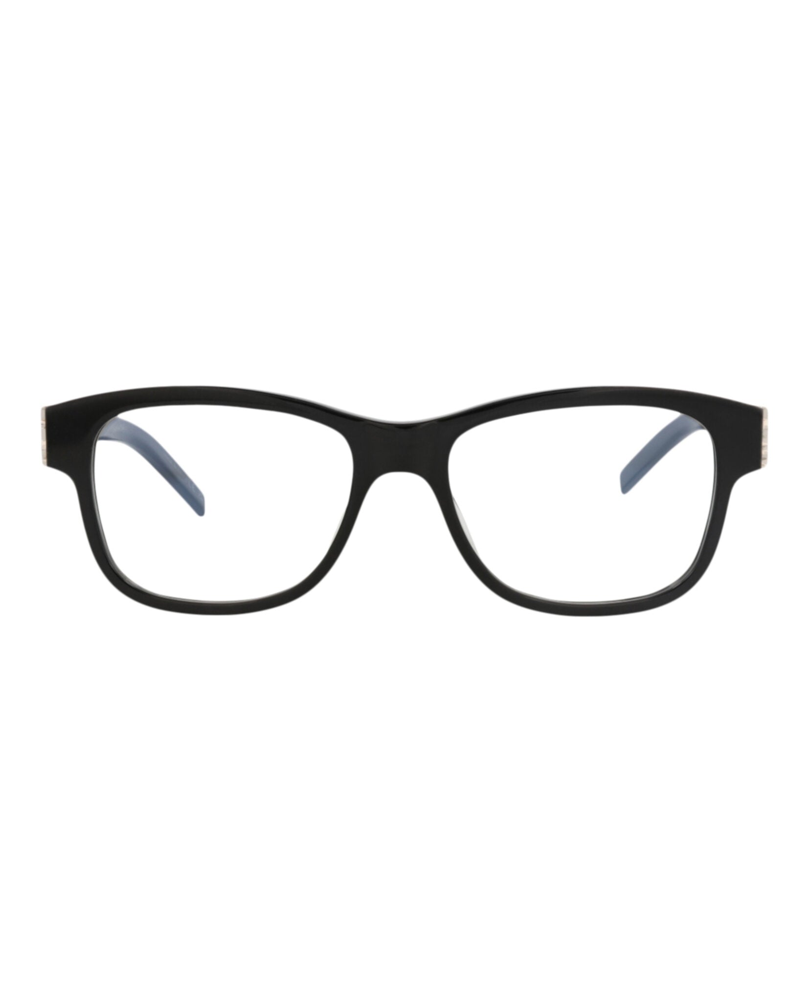 Saint Laurent Saint Laurent Womens Square/Rectangle Black Black Transparent Fashion Designer Eyewear