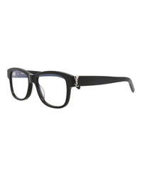 Saint Laurent Saint Laurent Womens Square/Rectangle Black Black Transparent Fashion Designer Eyewear
